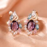 Champagne Gold Egg-Shaped Earrings - Image 3