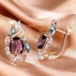 Champagne Gold Egg-Shaped Earrings - Image 4