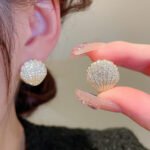 Fashion Minimalist Full Zirconia Stud Earrings - Image 2