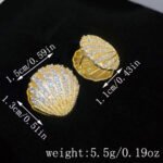 Fashion Minimalist Full Zirconia Stud Earrings - Image 3