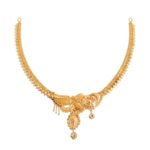 Vintage Gemstone Pendant Gold Necklace - Image 3