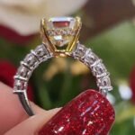 Two-tone Cushion Cut Yellow Gemstone - Image 2